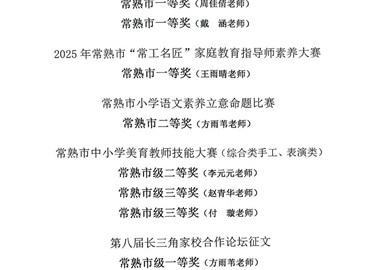 五月教师获奖